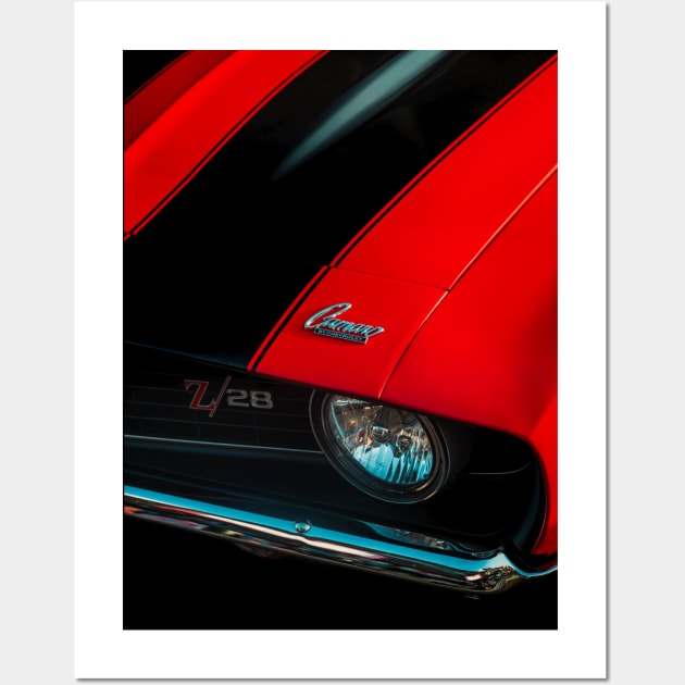 1969 Camaro detail Wall Art by mal_photography